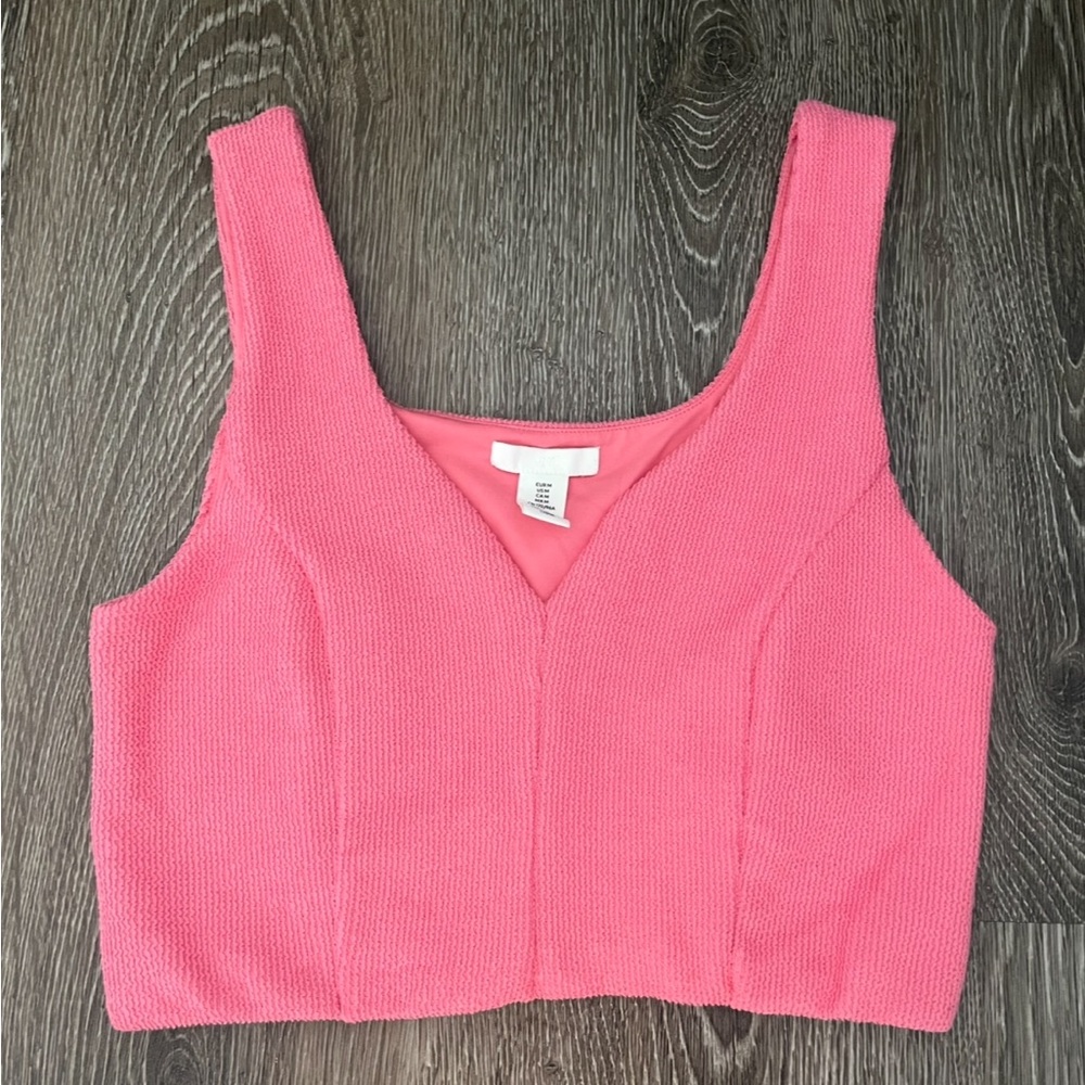 Hot pink crop top